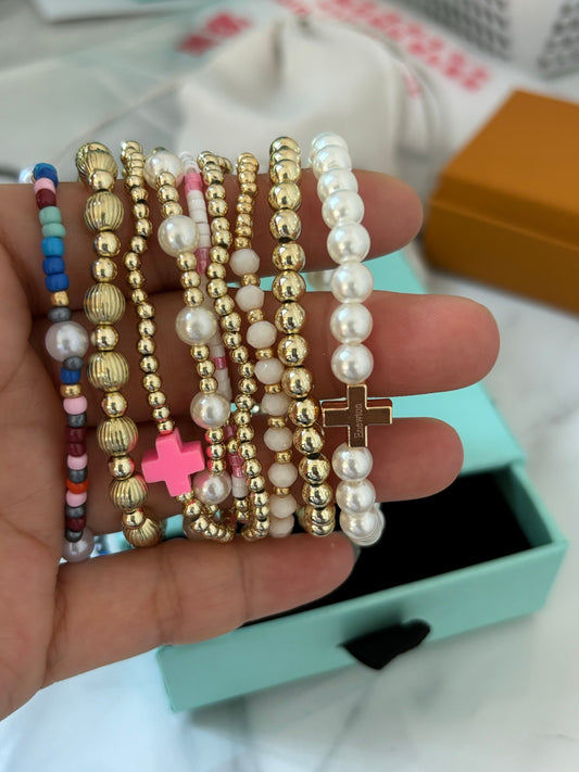 E Newton Bracelet Stack  (9 pieces)