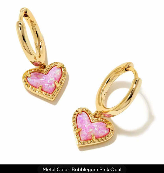 K Huggie Earrings