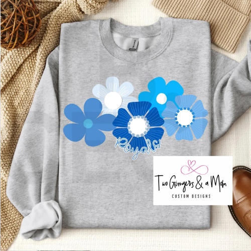 Flower Royals  Sweatshirt/T-shirt
