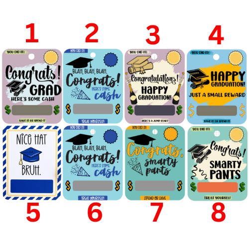 Graduation Money Cards