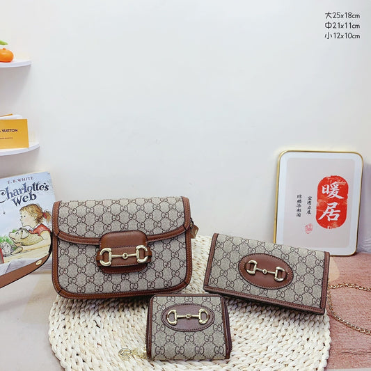 Gucci Horse bit Bag Set