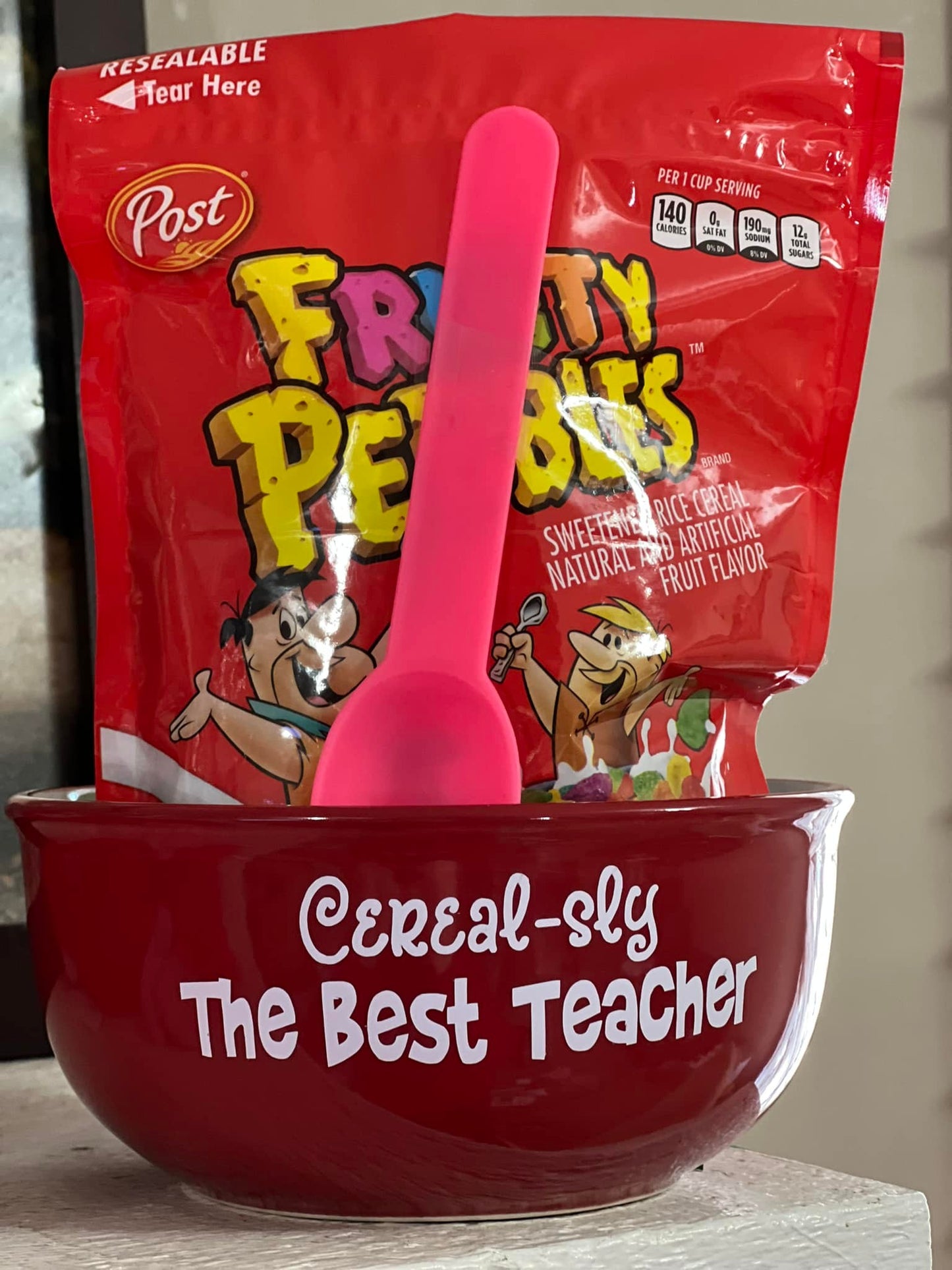 I Cereal-sly Love You Cereal Bowl Valentines Gift Set Personalized