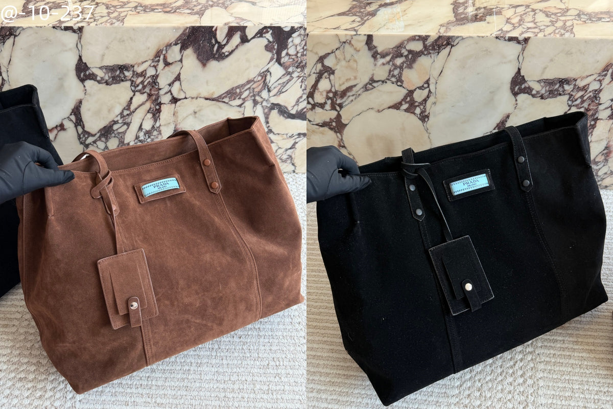 Prada Suede Tote Top Quality