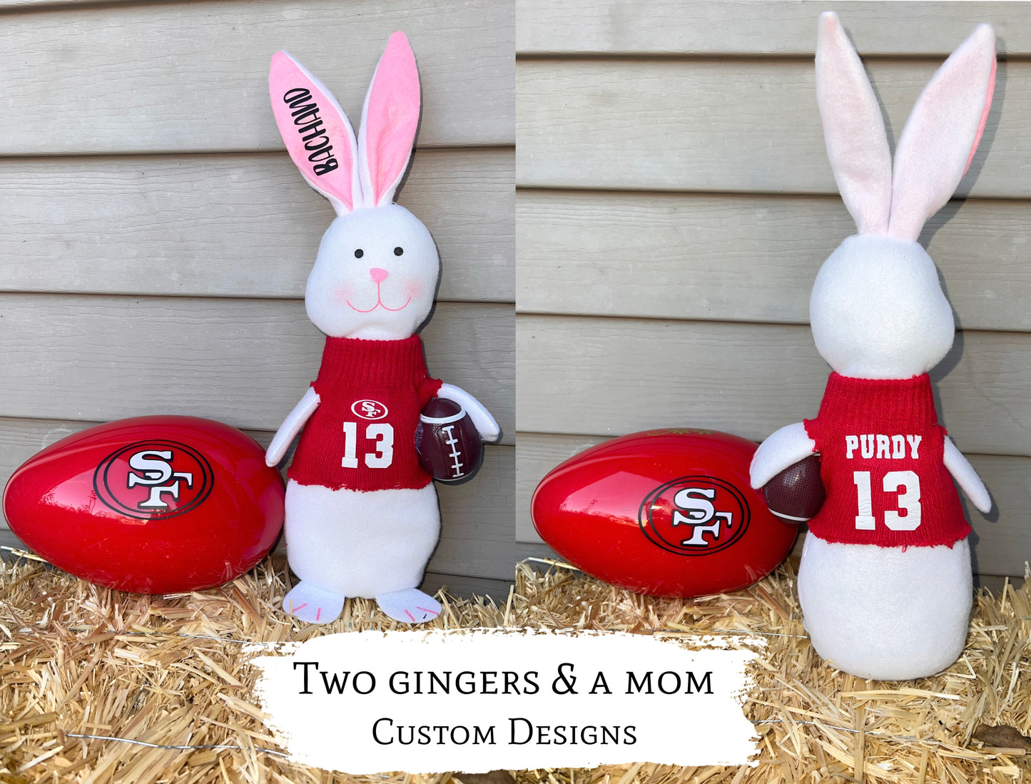 Chiefs 14 inch Easter Bunny & Jumbo Fillable Egg