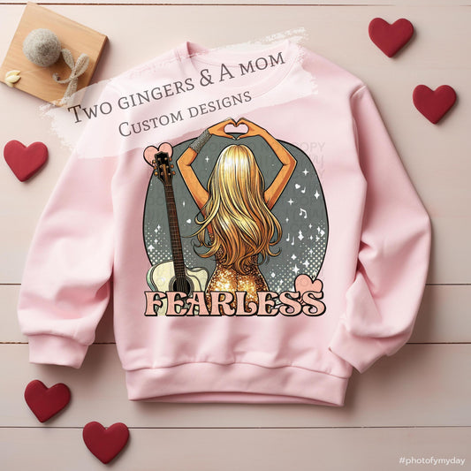 Adult Fearless Taylor Heart Sweatshirt