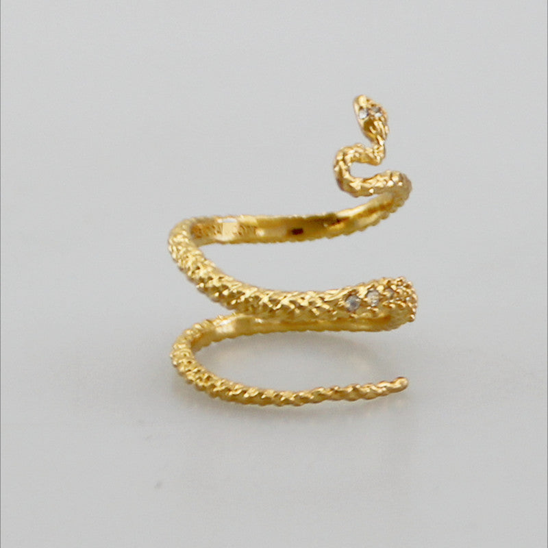 K Gold Snake Ring