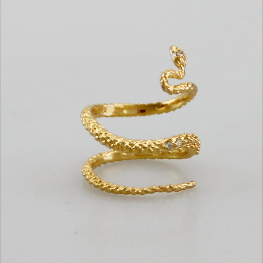 K Gold Snake Ring