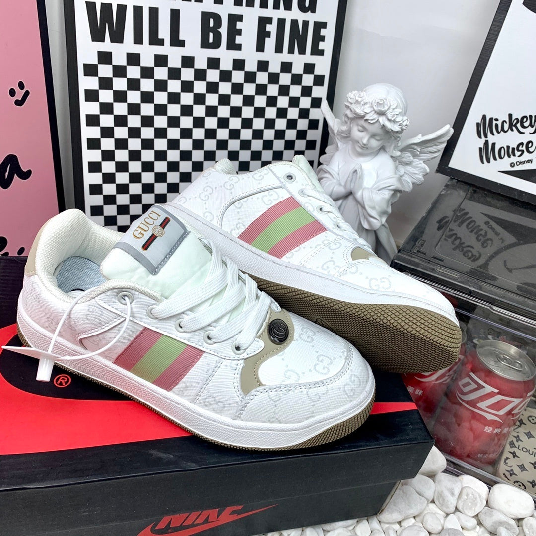 GUcci Shoes Pink & White