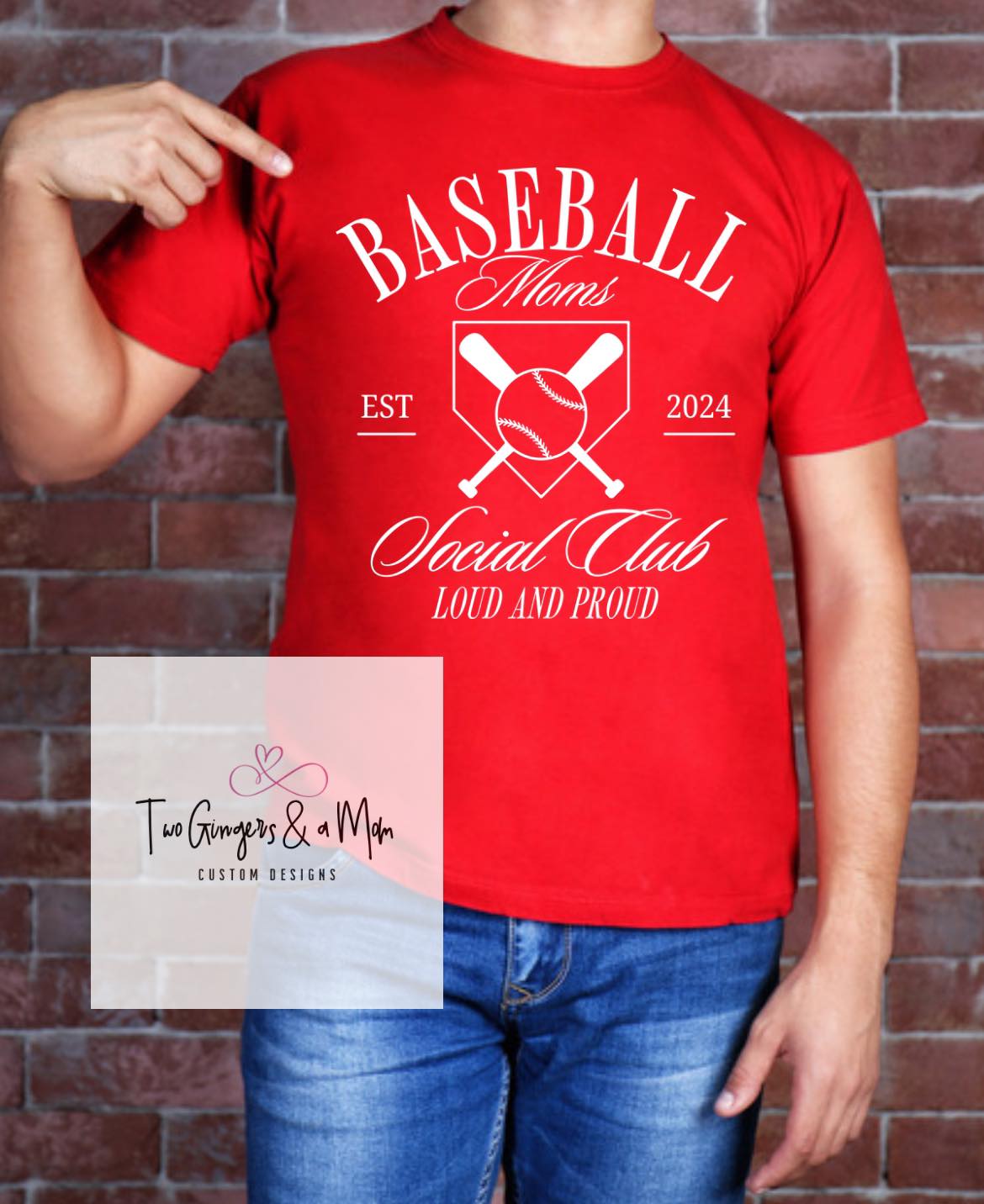 Baseball Moms Social Club Tshirt