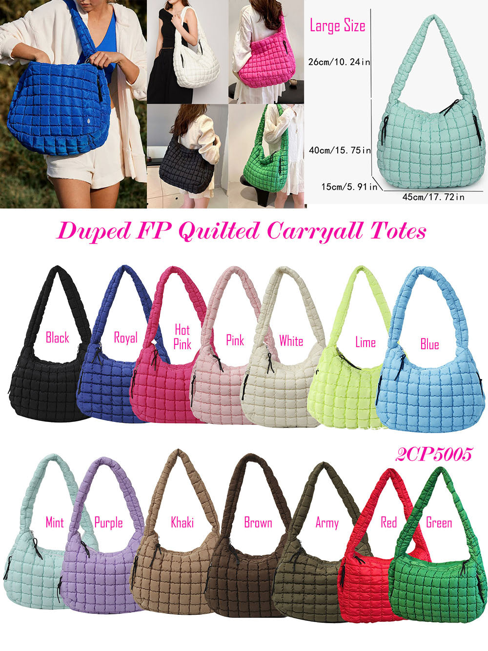 Free People Quilted Dupe Bag