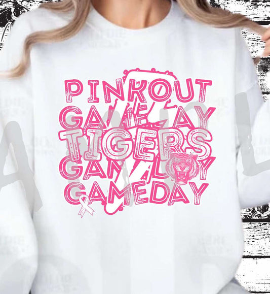 Tigers Breast Cancer Awareness  retro