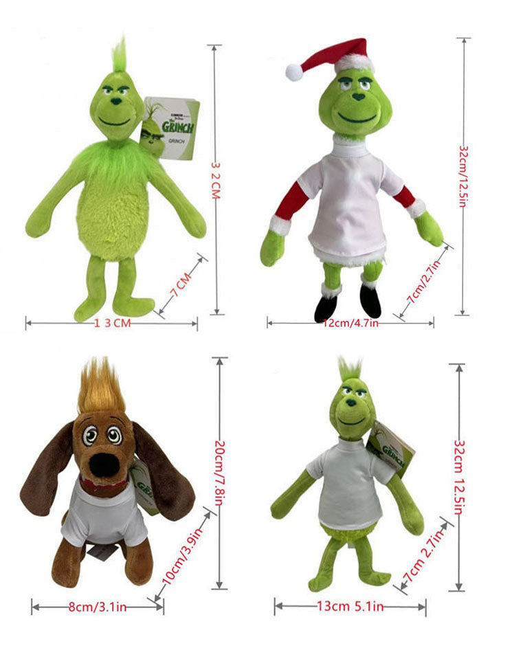 Personalize Name Christmas Grinch Plush