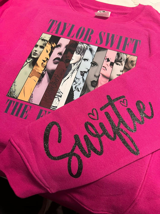 Youth Swiftie Eras Tour Sweatshirt W/ Sleeve Image