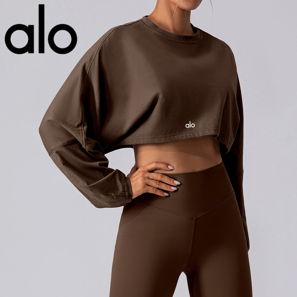 A Leggings and Cropped Sweater Dupe Set