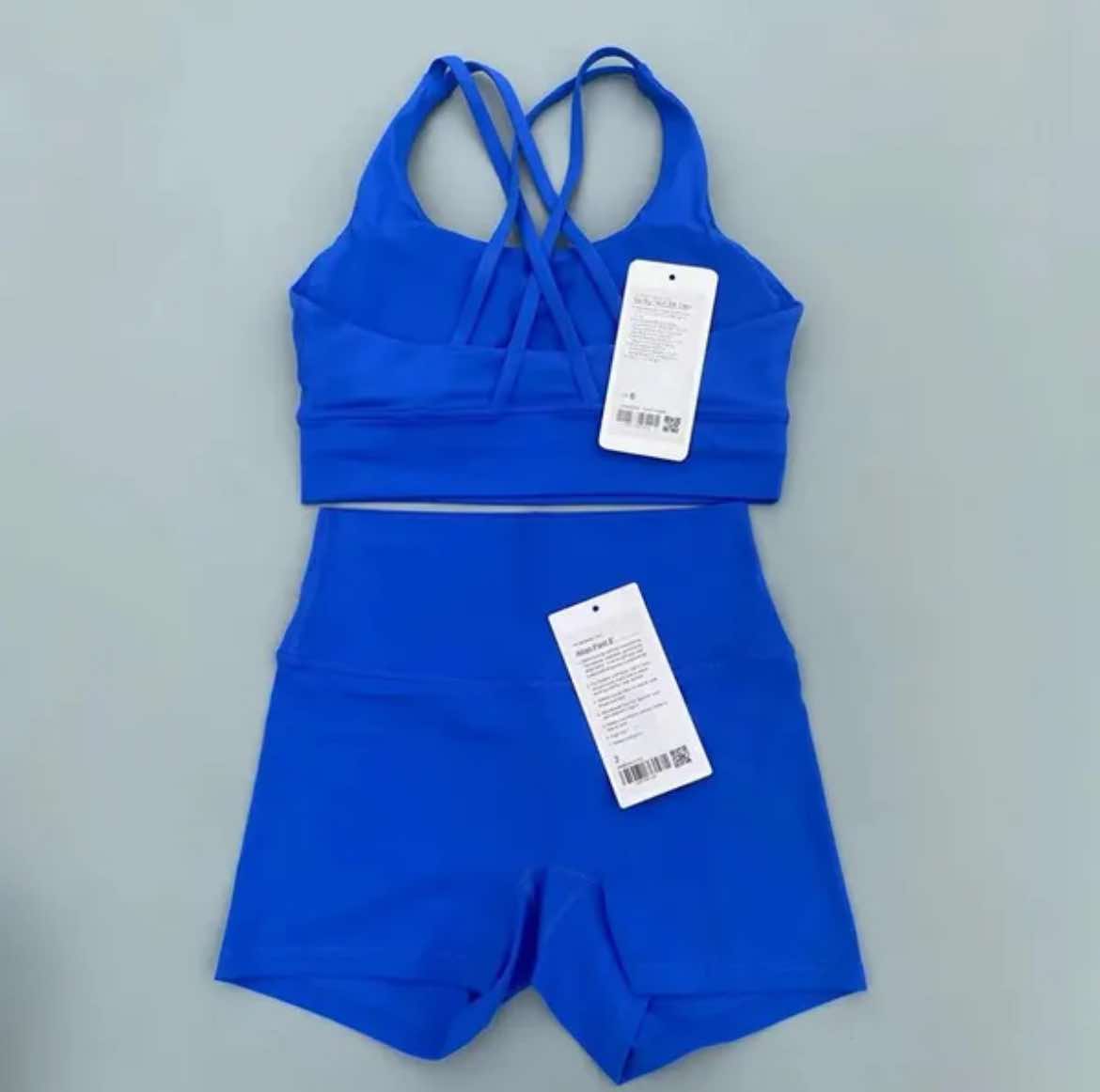 Lulu Sports Bra and Short Matching Set