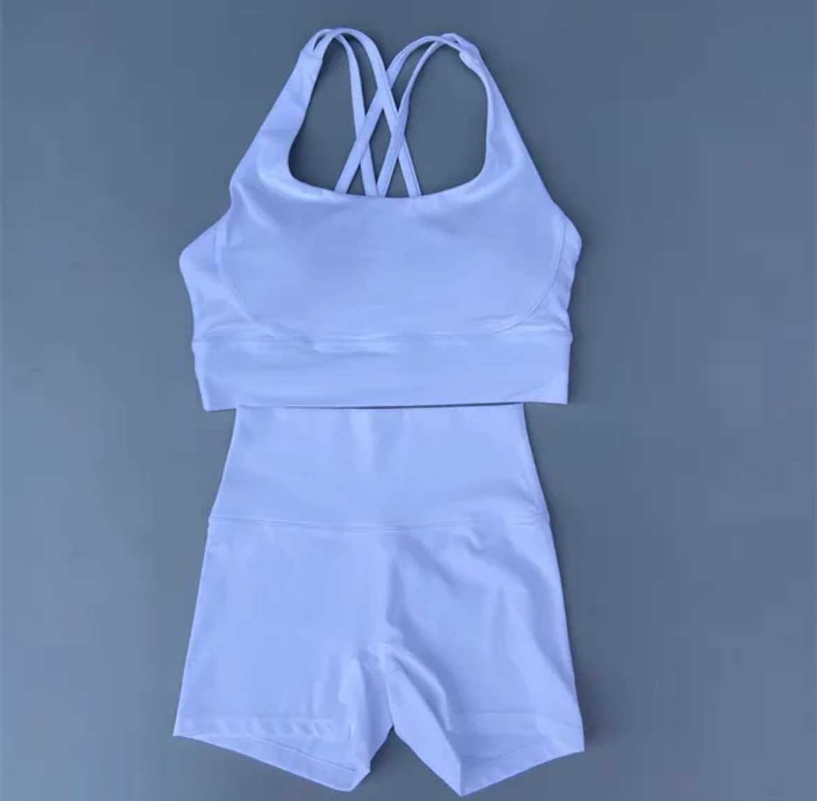 Lulu Sports Bra and Short Matching Set