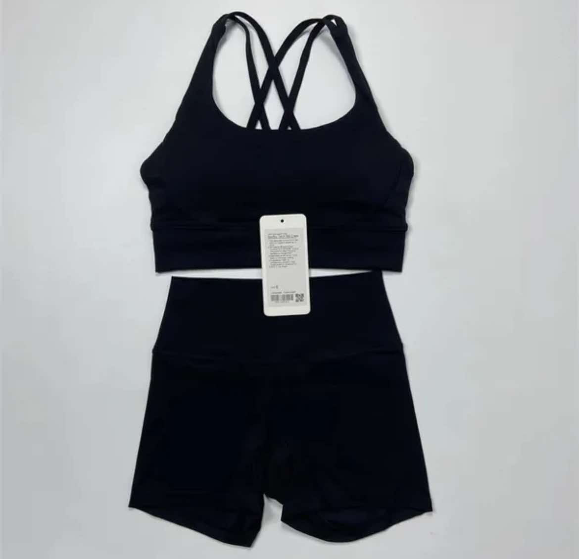 Lulu Sports Bra and Short Matching Set