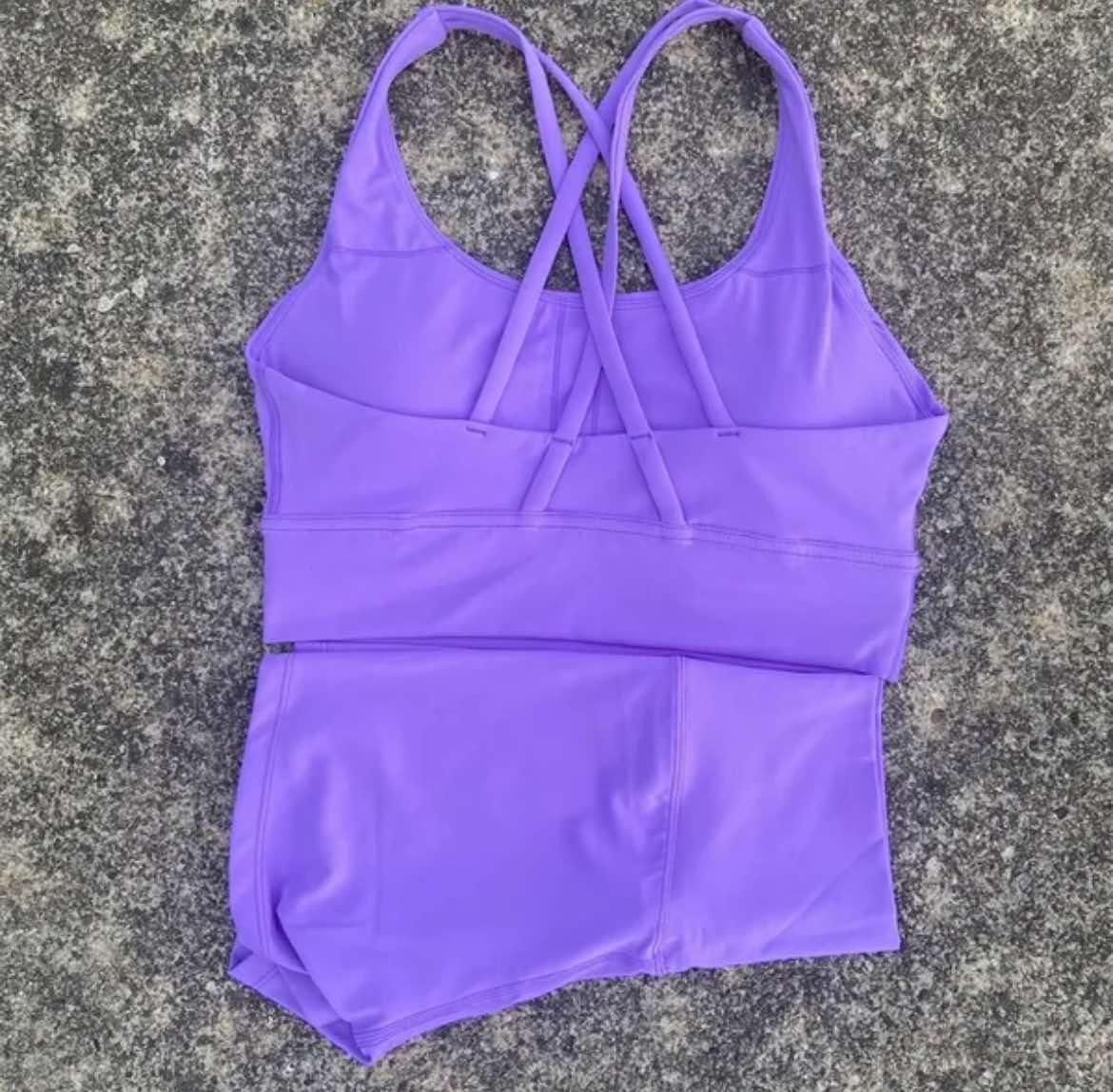 Lulu Sports Bra and Short Matching Set