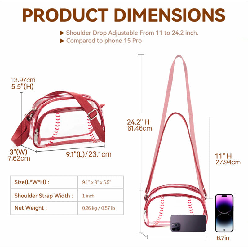 Baseball Crossbody Purse