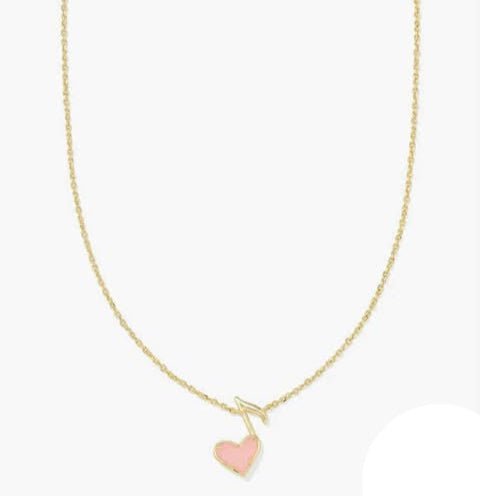 KS Dolly Music Note heart Necklace