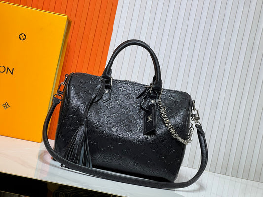 Lv Black Inspired Speedy Bag