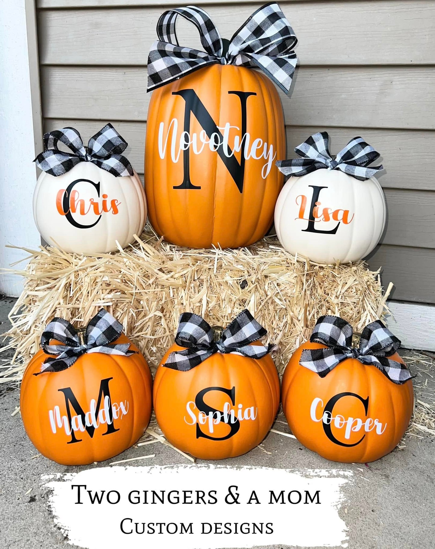 Custom Faux Pumpkins