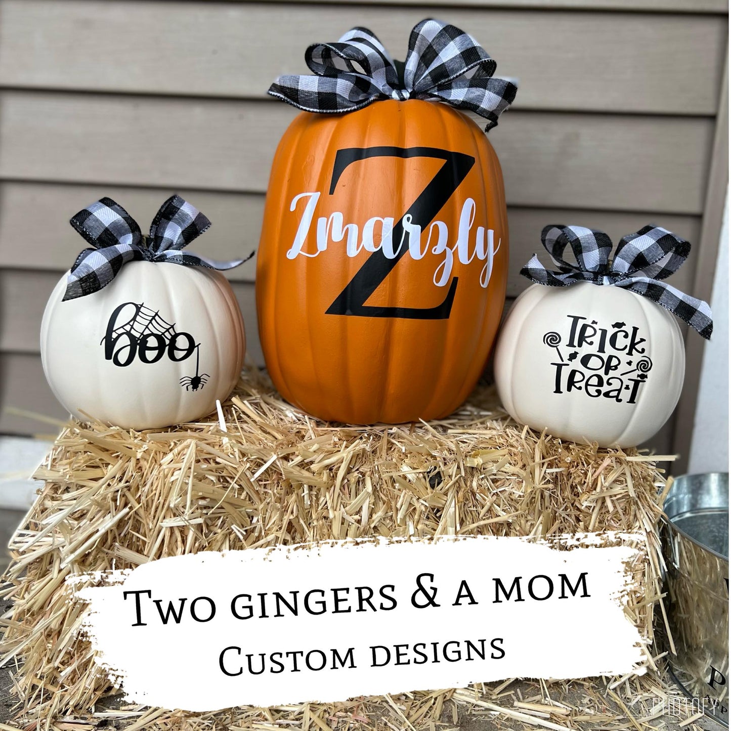 Custom Faux Pumpkins