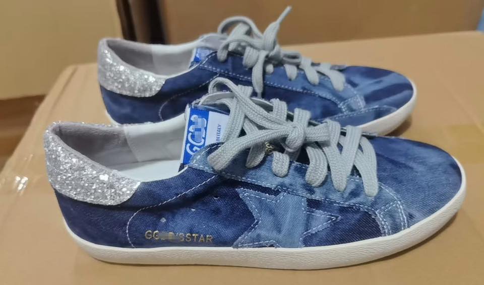 Golden Goose Shoes Denim Blue