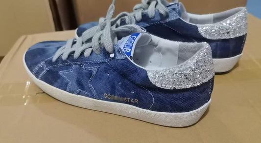 Golden Goose Shoes Denim Blue