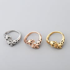 Panther Adjustable Cartier Inspired Ring