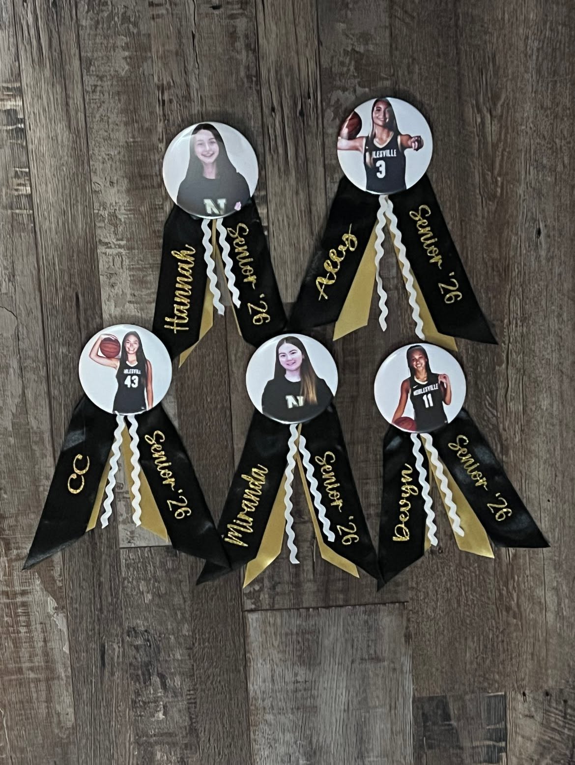Tigers Senior Personalized Photo Button