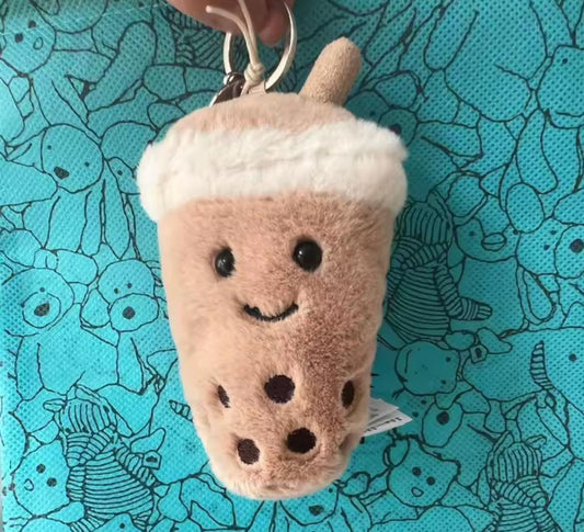Boba Tea Jelly cat inspired Keychain
