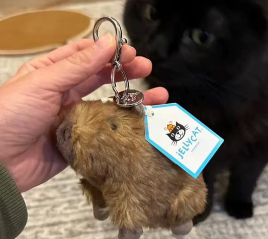 Capybara Jelly cat inspired Keychain