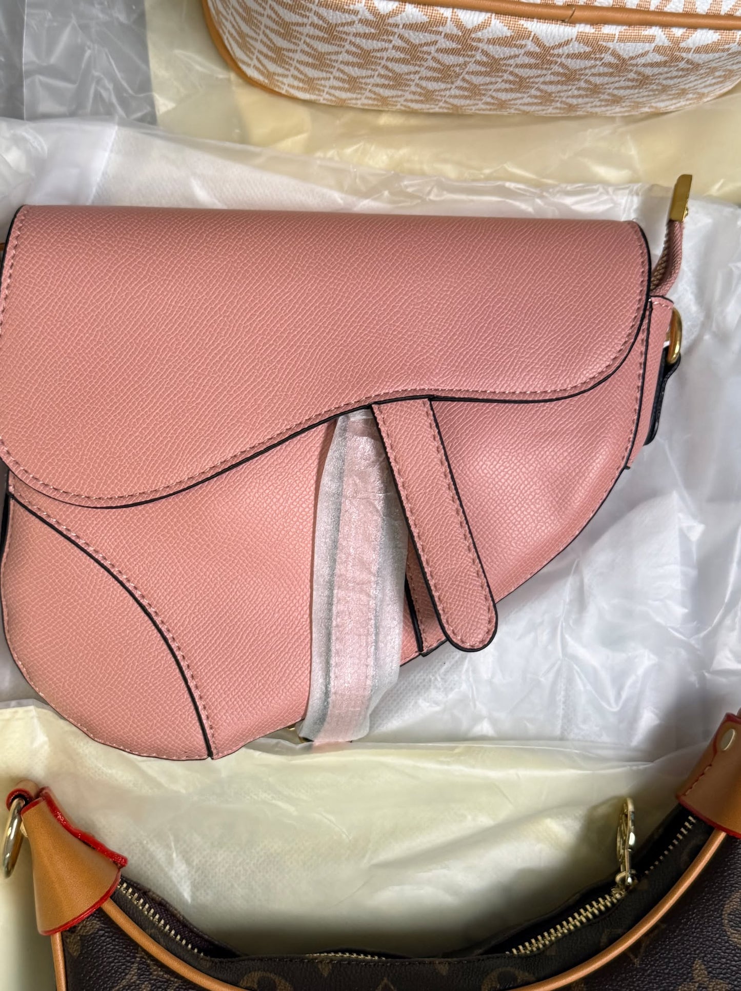 Dior Saddle Bag MIrror Markdown Pink Only