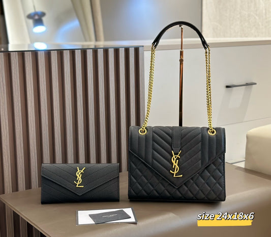 YSL Bag and Wallet Set
