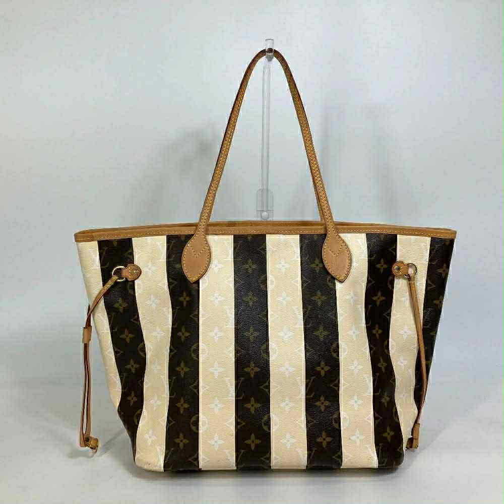 Louis Vuitton Neverfull MM Hand Tote Bag Monogram Rayures Mirror Quality