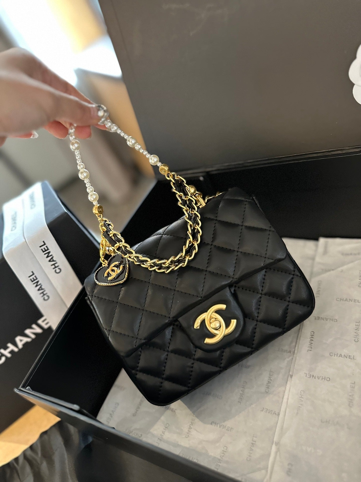 Chanel Quilted Mirror Crossbody
