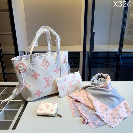 Lv Inspired Bag Set