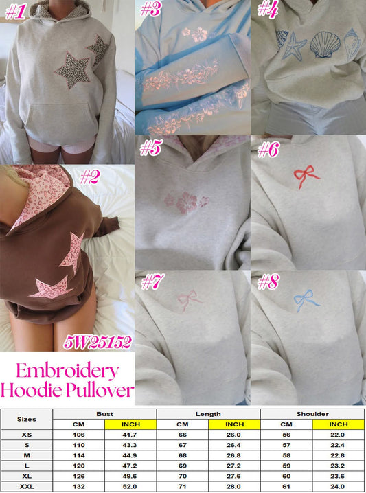 Woman's Embroidery Hoodie