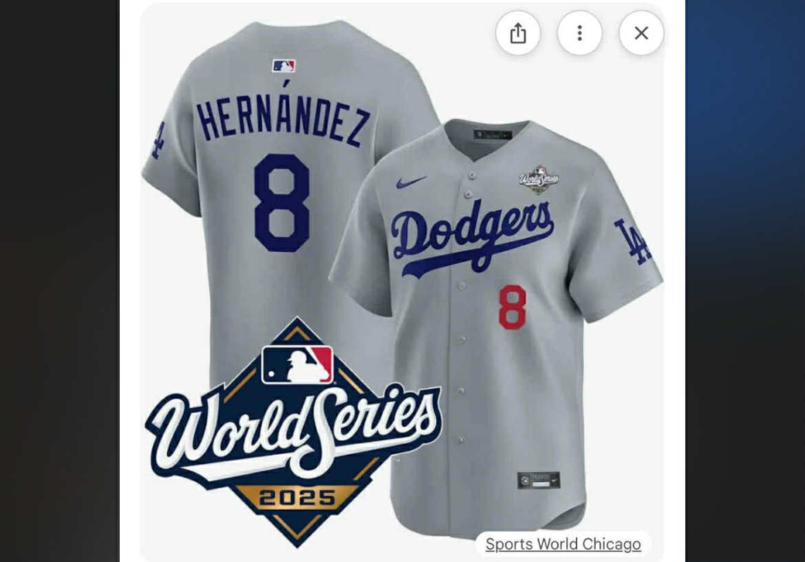 Dodgers World Series Jersey