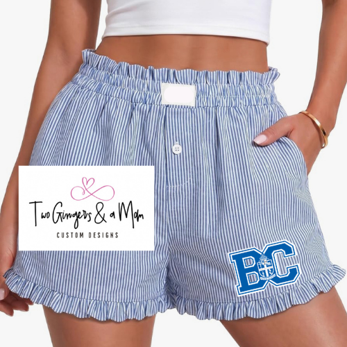 Custom Gingham Ruffle Shorts