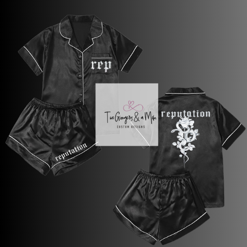 Black Reputation two-piece Pajama set