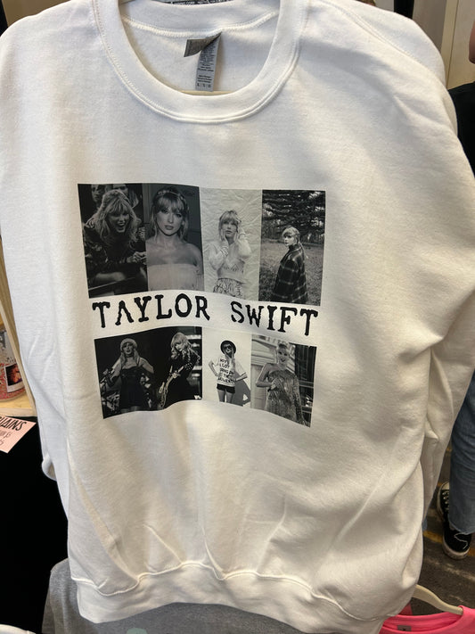 Taylor Swift black and white Youth sweatshirt