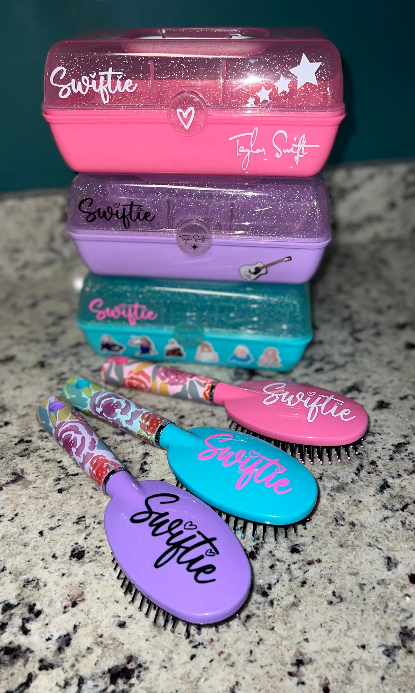 Personalized Make Up Case & Brush Set