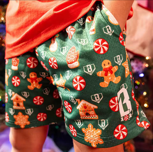 Baseball 101 Christmas Shorts