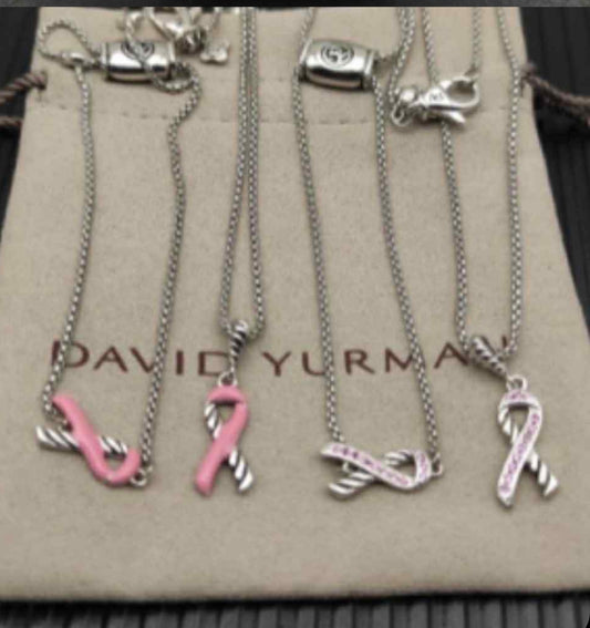 David Y Breast Cancer Necklace