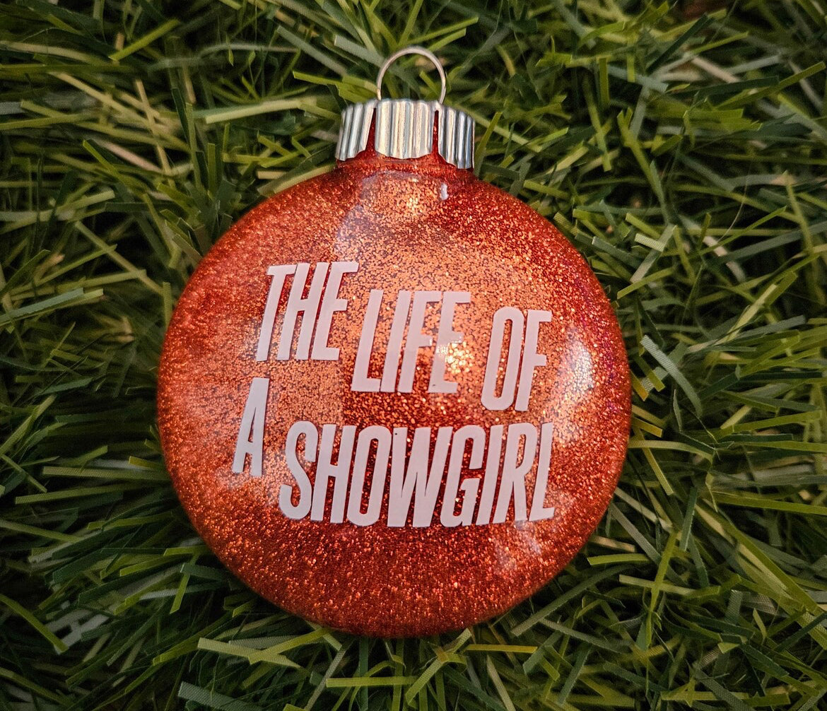 Taylor Swift Eras Set Glitter Ornaments Including Life of a Showgirl