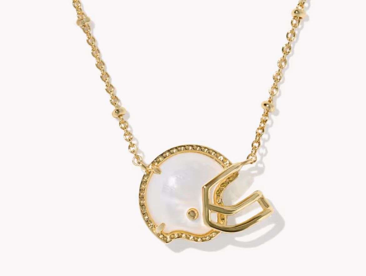 Kendra Football Helmet Necklace