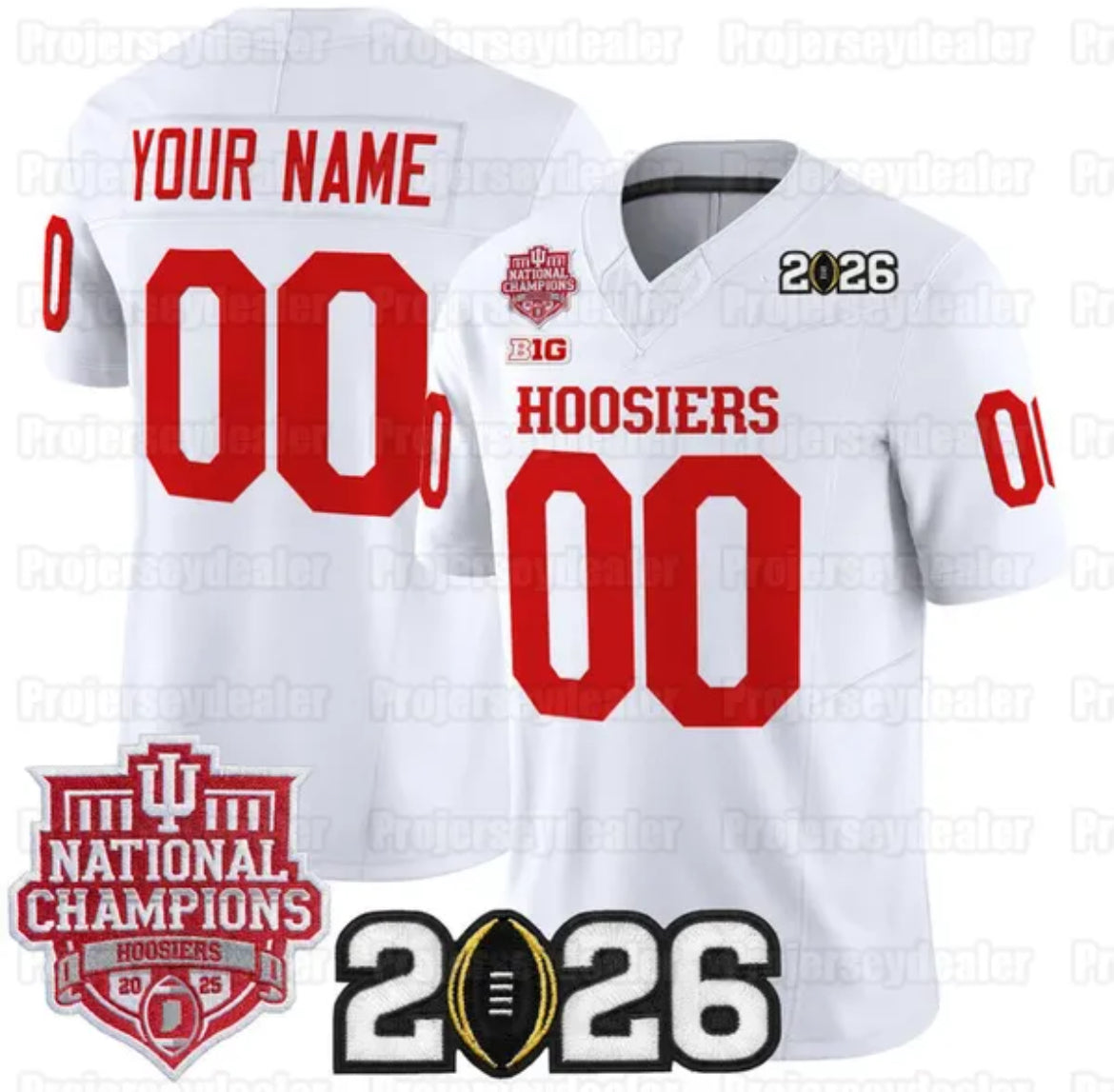 IU Hoosiers National Championship Patch Football Jersey
