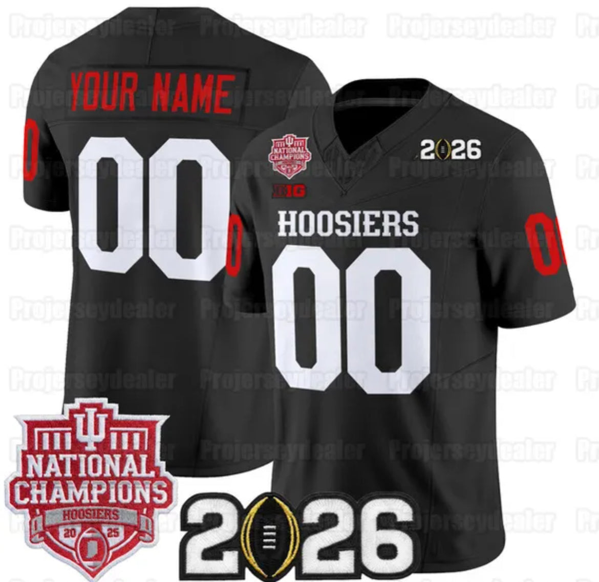 IU Hoosiers National Championship Patch Football Jersey